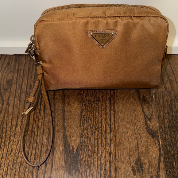 Prada Brown Wristlet Clutch - Picture 1 of 3